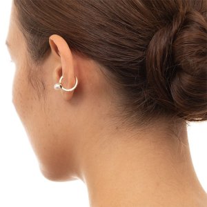 画像5: Hirotaka ヒロタカ Akoya Pearl Diamond Ear Cuff{-BAS}