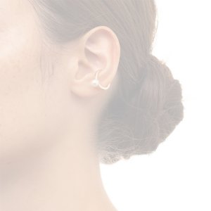 画像4:  {SOLD} Hirotaka ヒロタカ Akoya Pearl Ear Cuff{-BAS}