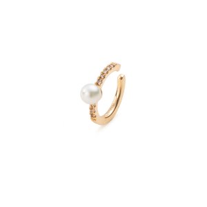 画像1: Hirotaka ヒロタカ Akoya Pearl Diamond Ear Cuff{-BAS}