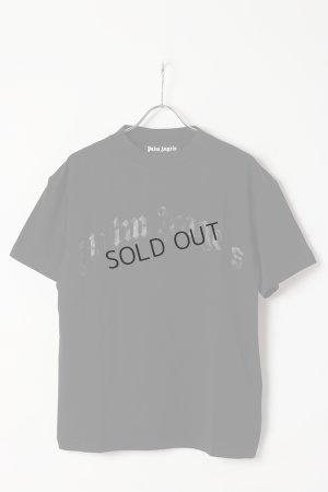画像1: {SOLD}Palm Angels パームエンジェルス Curved Logo T-shirt{PMAA001S25JER0041010-BES}