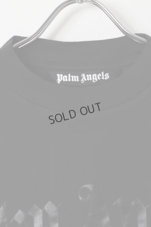 画像2: {SOLD}Palm Angels パームエンジェルス Curved Logo T-shirt{PMAA001S25JER0041010-BES}