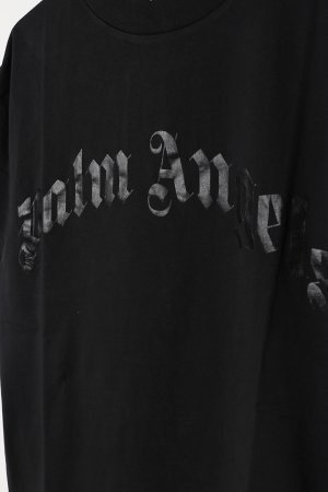 画像3: Palm Angels パームエンジェルス Curved Logo T-shirt{PMAA001S25JER0041010-BES}