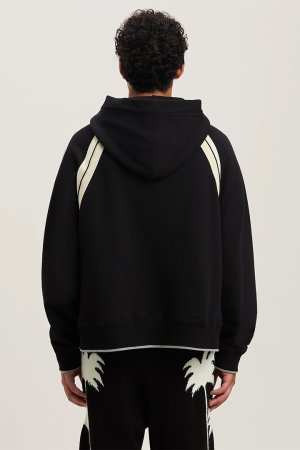 画像5: Palm Angels パームエンジェルス Curved Logo Track hoodie{PMBB171S25FLE001100B-BES}