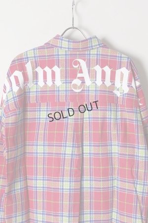 画像5: {SOLD}Palm Angels パームエンジェルス PINK TARTAN OVER LOGO SHIRT{-AIS}