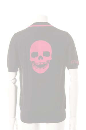 画像1:   PHILIPP PLEIN COUTURE フィリッププレインクチュール CARDIGAN NEON WARRIOR{PPC8M1012-BLKROSE-}