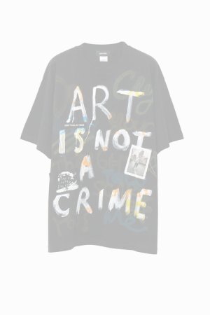 画像1:  {SOLD} guernika ゲルニカ Hand Painted T-shirt{-BDA}{E-}