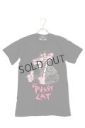 {SOLD}DOMREBEL ドムレーベル PUSSY CAT T-SHIRT ブラックスワロフスキー/カスタムモデル{-AHS}