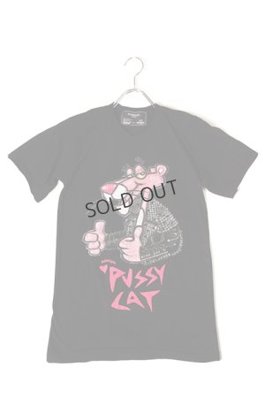 画像1: {SOLD}DOMREBEL ドムレーベル PUSSY CAT T-SHIRT ブラックスワロフスキー/カスタムモデル{-AHS}