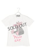 {SOLD}DOMREBEL ドムレーベル PUSSY CAT T-SHIRT ブラックスワロフスキー/カスタムモデル{-AHS}