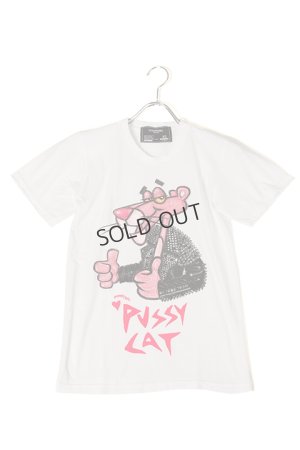 画像1: {SOLD}DOMREBEL ドムレーベル PUSSY CAT T-SHIRT ブラックスワロフスキー/カスタムモデル{-AHS}