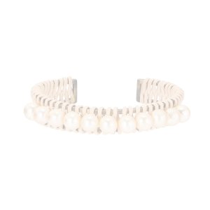 画像1:   ADER.bijoux アデルビジュー RATTAN pearl bangle{-AIS}