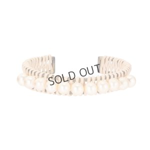 画像1: {SOLD}ADER.bijoux アデルビジュー RATTAN pearl bangle{-AIS}