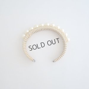 画像2: {SOLD}ADER.bijoux アデルビジュー RATTAN pearl bangle{-AIS}