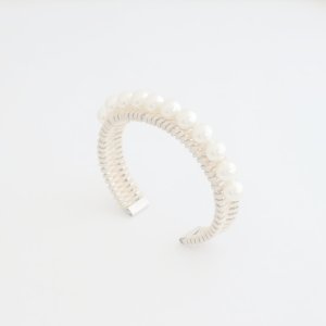 画像4:   ADER.bijoux アデルビジュー RATTAN pearl bangle{-AIS}