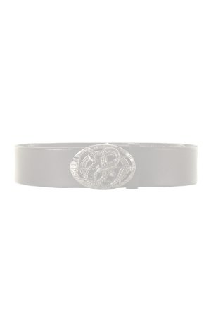 画像1:   Roberto Cavalli ロベルトカヴァリ BELT WITH SNAKE BUCKLE{RC-201706-01-BLKSLV-AGS}