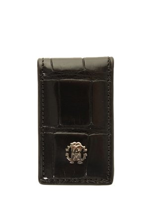 画像1: Roberto Cavalli ロベルトカヴァリ MONEY CLIP{RC-201706-08-BLK-AGS}