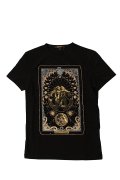 【 50%OFF セール｜50,160円→25,080円】 Roberto Cavalli ロベルトカヴァリ T-SHIRT RC{RC-201706-09-BLK-AGS}