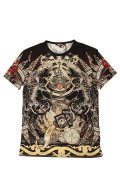 Roberto Cavalli ロベルトカヴァリ T-SHIRT FORTUNE-TELLING{RC-201706-12-BLK-AGS}