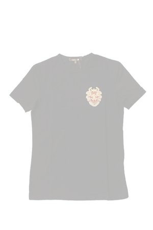 画像1:   Roberto Cavalli ロベルトカヴァリ T-SHIRT RC EMBROIDERY{RC-201706-15-BLK-AGS}
