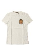 Roberto Cavalli ロベルトカヴァリ T-SHIRT RC EMBROIDERY{RC-201706-15-WHT-AGS}