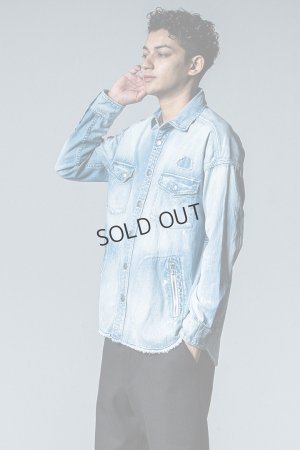 画像3: {SOLD}RESOUND CLOTHING リサウンドクロージング OVER DENIM shirts{-BDA}