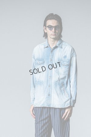 画像9: {SOLD}RESOUND CLOTHING リサウンドクロージング OVER DENIM shirts{-BDA}