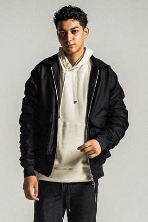 画像1: 【周年記念 24%OFF ｜71,500円→54,340円】 RESOUND CLOTHING リサウンドクロージング AG wool flight jk{-BDA}