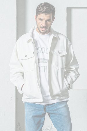 画像1:   RESOUND CLOTHING リサウンドクロージング DENIM JERSEY OVER CPO{-BES}