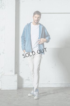 画像5: RESOUND CLOTHING リサウンドクロージング DENIM JERSEY coach hoodie{-BES}