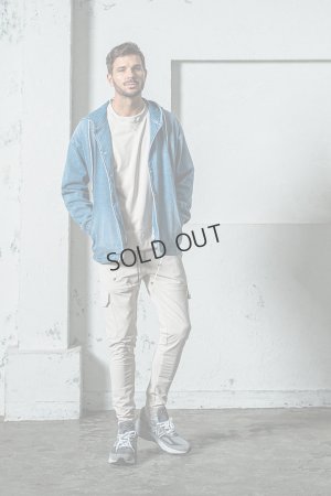 画像7: RESOUND CLOTHING リサウンドクロージング DENIM JERSEY coach hoodie{-BES}