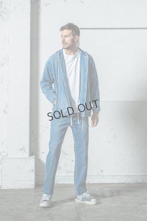 画像8: RESOUND CLOTHING リサウンドクロージング DENIM JERSEY coach hoodie{-BES}