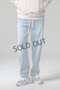 RESOUND CLOTHING リサウンドクロージング DENIM JERSEY WIDE PT{-BEA}