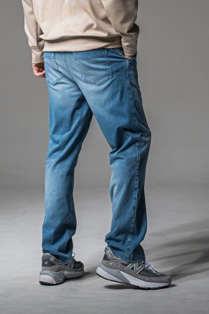画像3: RESOUND CLOTHING リサウンドクロージング DENIM JERSEY WIDE PT{-BEA}