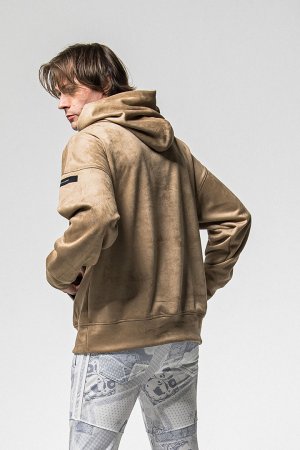 画像4: RESOUND CLOTHING リサウンドクロージング suede loose hoodie{-BFS}