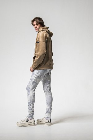 画像8: RESOUND CLOTHING リサウンドクロージング suede loose hoodie{-BFS}