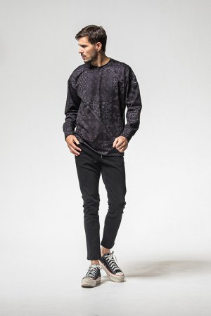 画像5: RESOUND CLOTHING リサウンドクロージング paisley back fleece drop trainer{-BEA}