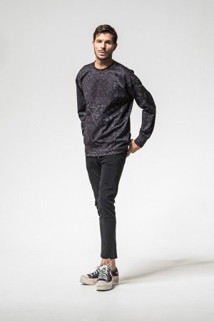 画像7: RESOUND CLOTHING リサウンドクロージング paisley back fleece drop trainer{-BEA}