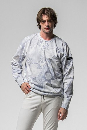 画像1: RESOUND CLOTHING リサウンドクロージング paisley back fleece drop trainer{-BEA}