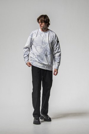 画像10: RESOUND CLOTHING リサウンドクロージング paisley back fleece drop trainer{-BEA}