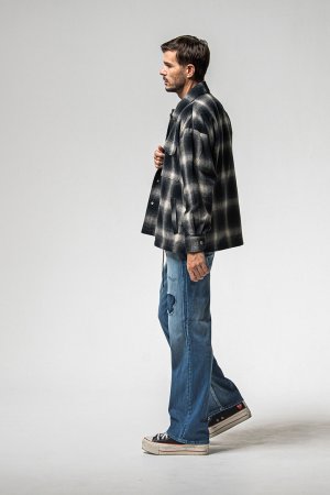 画像5: RESOUND CLOTHING リサウンドクロージング flannel check JK{-BEA}