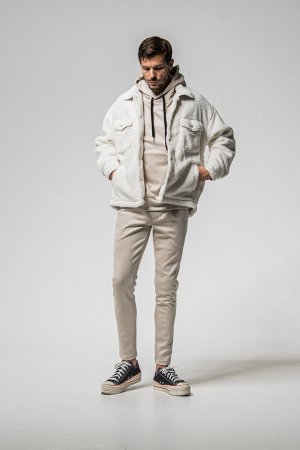 画像6: RESOUND CLOTHING リサウンドクロージング CHRIS EASY suede TUCK PANTS{-BFS}