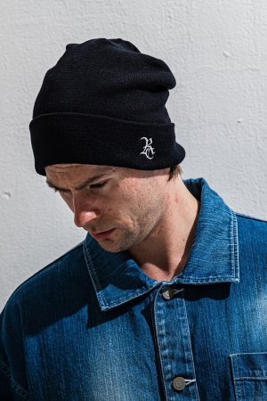 画像1: RESOUND CLOTHING リサウンドクロージング linen knit cap{-BFS}