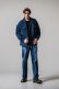 画像7: RESOUND CLOTHING リサウンドクロージング Indigo linen jack shirts{-BFS} (7)