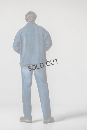画像8: {SOLD}RESOUND CLOTHING リサウンドクロージング Indigo linen jack shirts{-BFS}