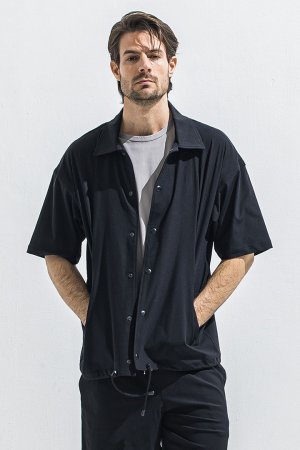 画像1: RESOUND CLOTHING リサウンドクロージング NYLON HALF COACH JACKET{-BFS}