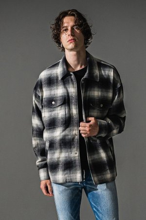 画像1: RESOUND CLOTHING リサウンドクロージング flannel check JK{-BFA}