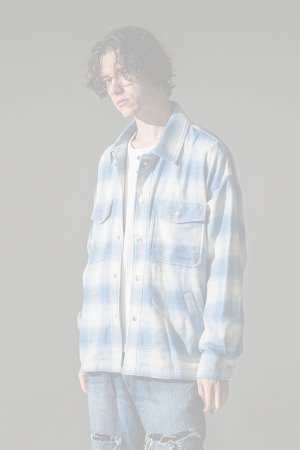 画像2: RESOUND CLOTHING リサウンドクロージング flannel check JK{-BFA}