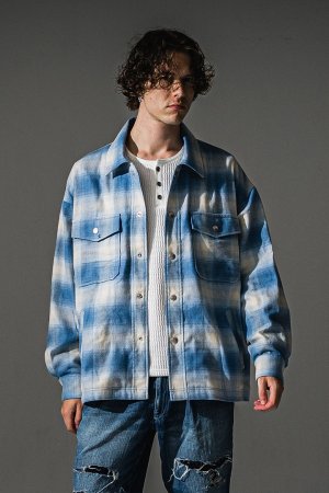 画像3: RESOUND CLOTHING リサウンドクロージング flannel check JK{-BFA}