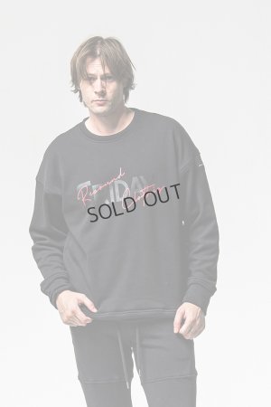 画像1: RESOUND CLOTHING リサウンドクロージング FRIDAY old logo velours fleece trainer{-BEA}