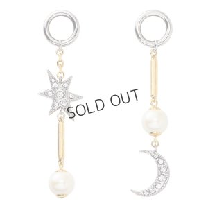 画像1: {SOLD}ADER.bijoux アデルビジュー MOON&STAR multi pierce (silver){-AHA}